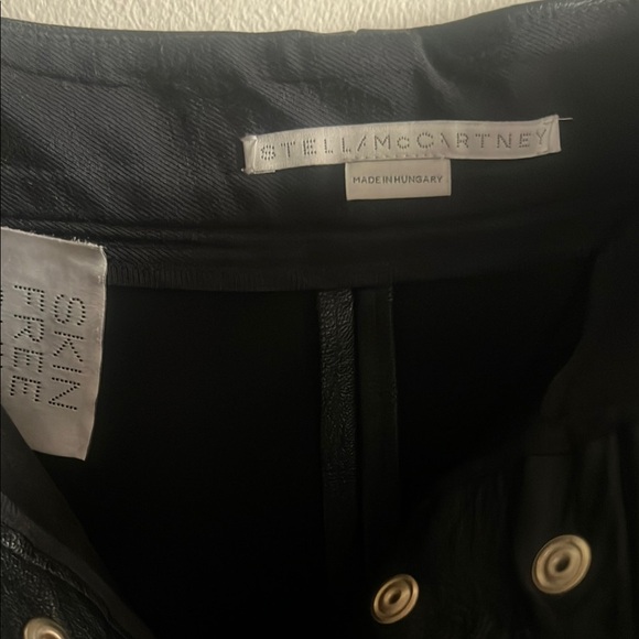Stella McCartney Black Leather Shorts - Picture 2 of 6